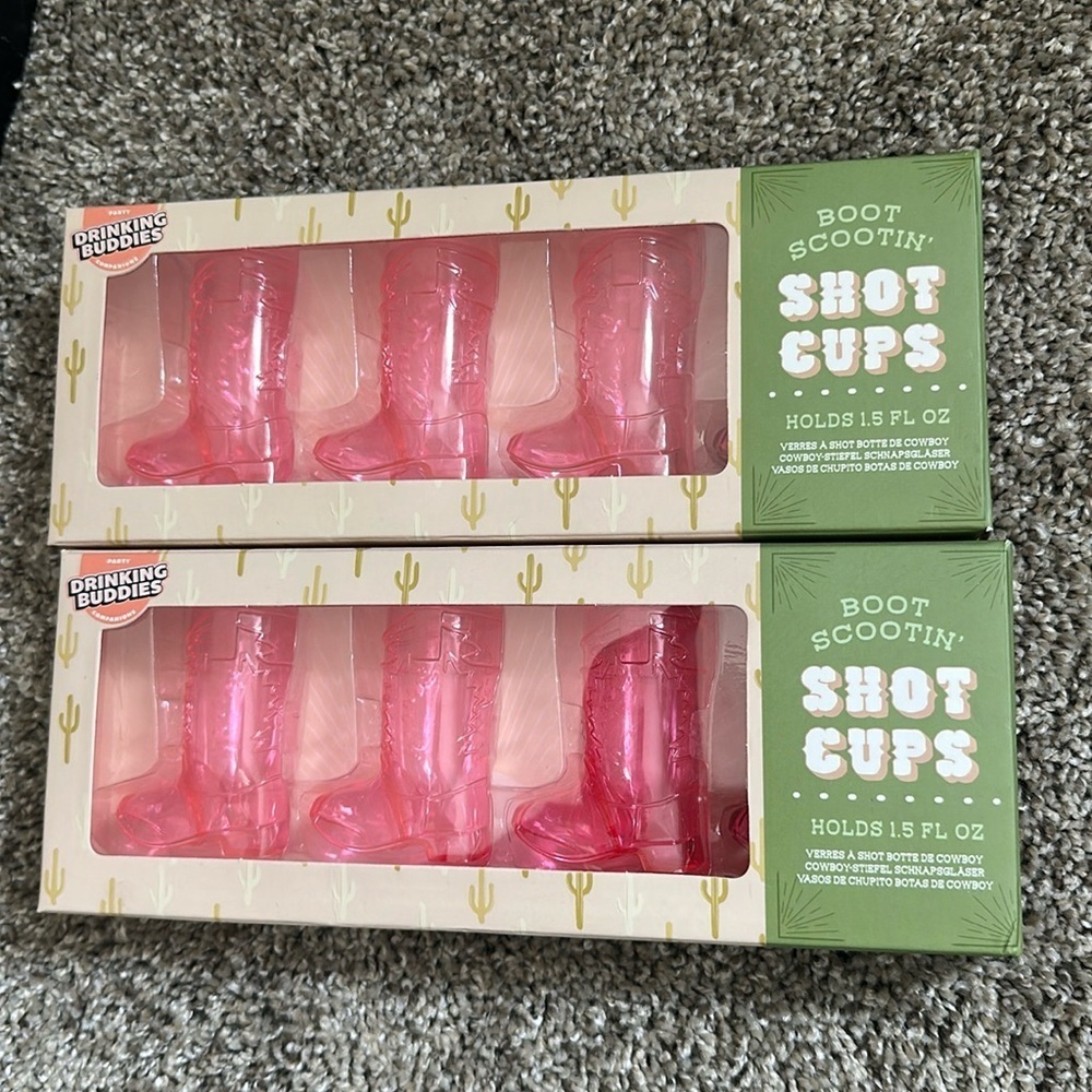 Country Boot Shot Cups Set